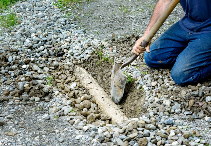 french drain installation