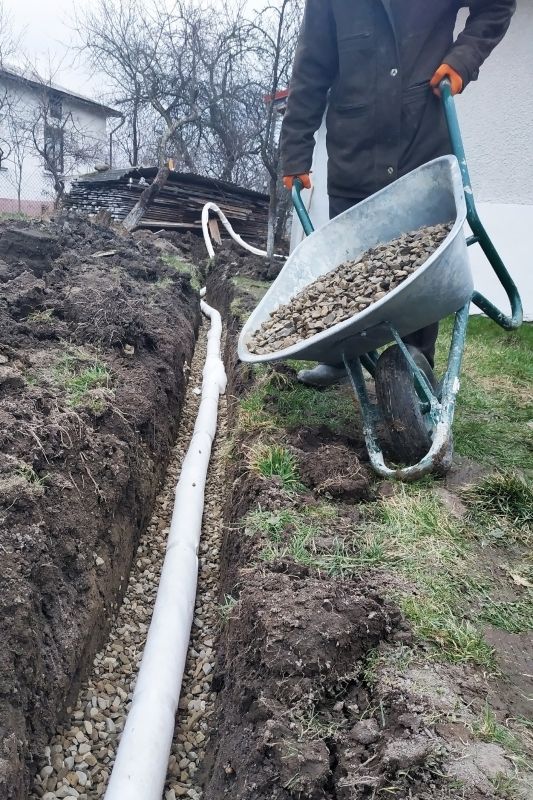 Drain Pipe Laying